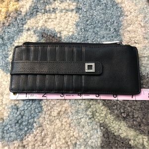 Lodis credit card holder black leather